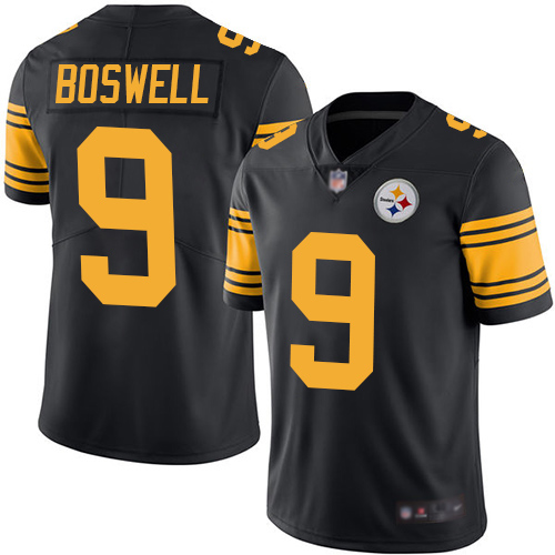 Men Pittsburgh Steelers Football #9 Limited Black Chris Boswell Rush Vapor Untouchable Nike NFL Jersey